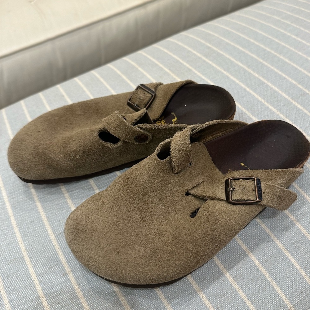 Boston Birkenstock sage green